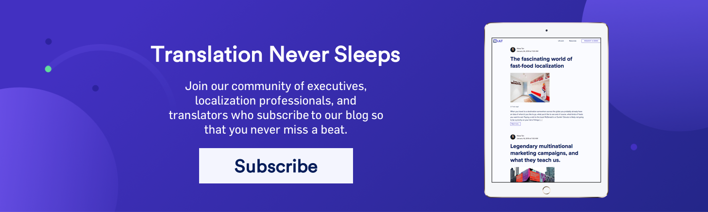 Lilt Labs Blog Subscribe Call-to-Action Button 